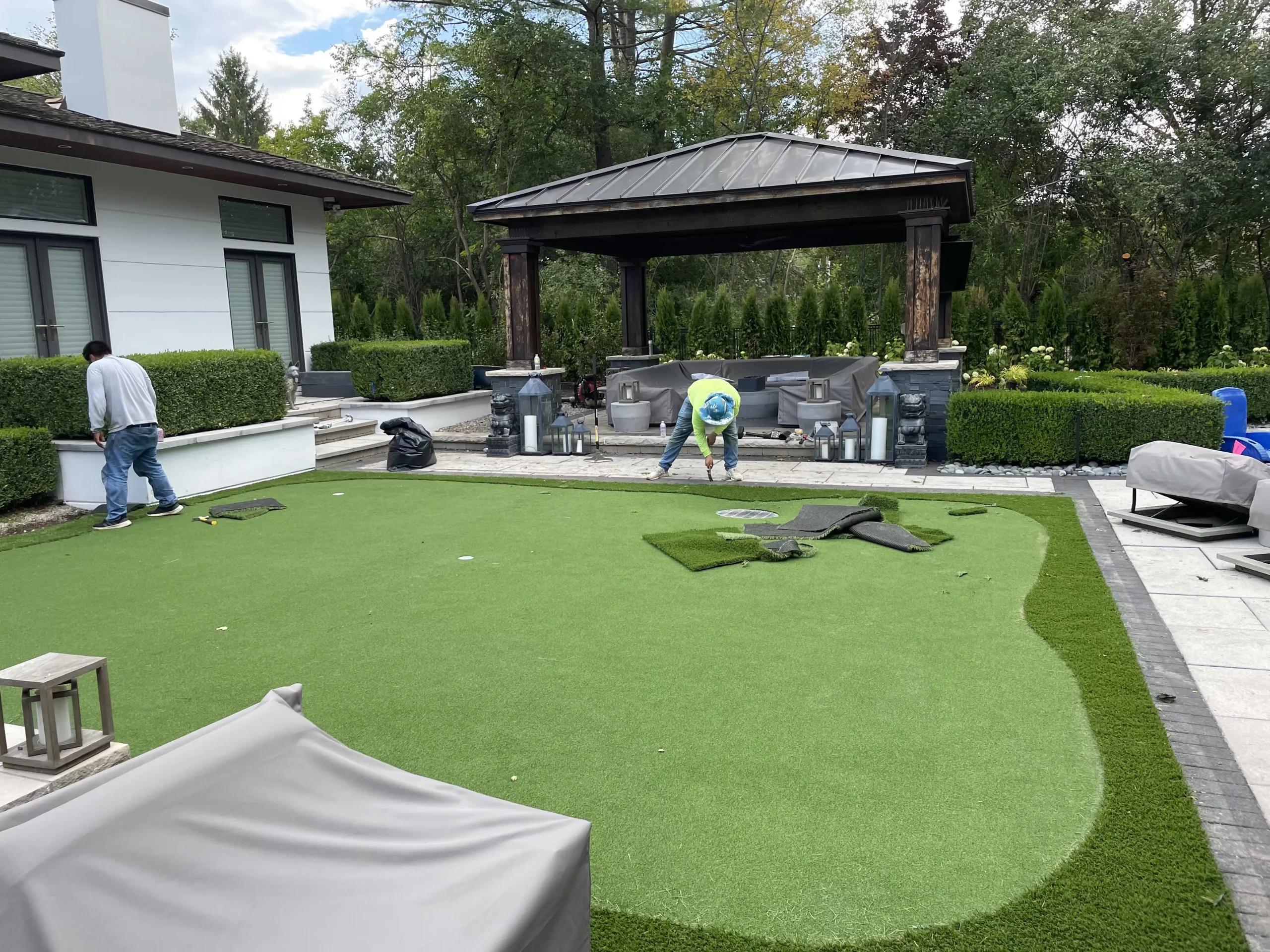 Synthetic Putting Green Design and Install in Spring, TX